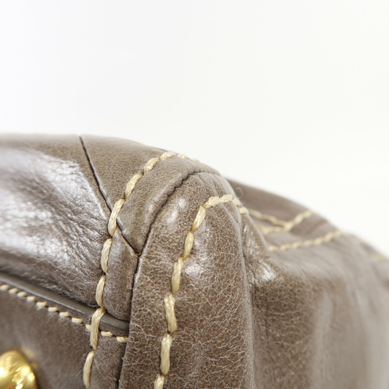 PRADA 牛皮皮革2 Way Shoulder Bag金扣手挽肩背兩用袋-14