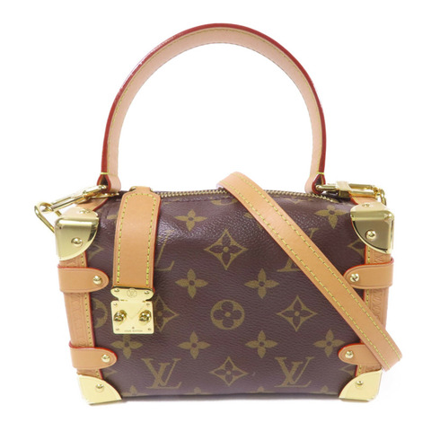 LOUIS VUITTON Monogram Side Trunk PM金扣手挽肩背兩用袋