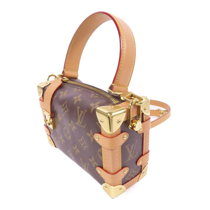 LOUIS VUITTON Monogram Side Trunk PM金扣手挽肩背兩用袋-2