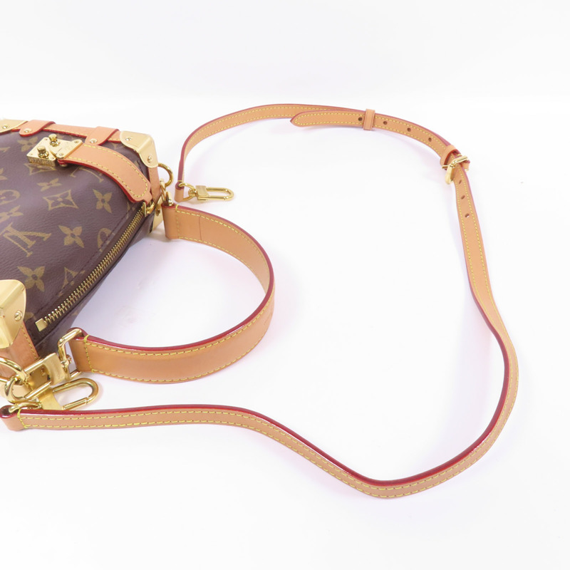 LOUIS VUITTON Monogram Side Trunk PM金扣手挽肩背兩用袋-4