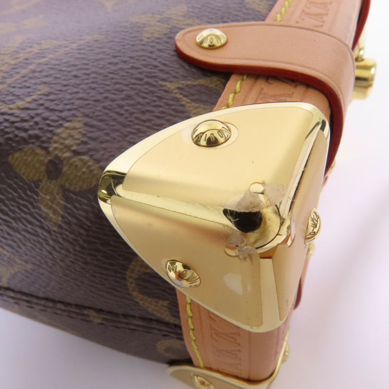 LOUIS VUITTON Monogram Side Trunk PM金扣手挽肩背兩用袋-6