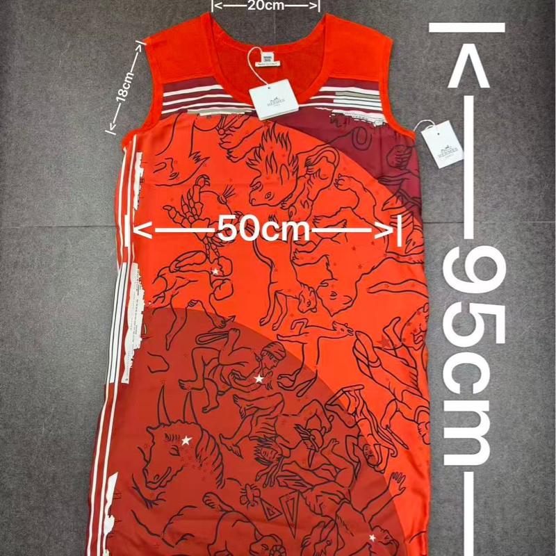 hermes 女裝絲綢羊毛連身裙-5