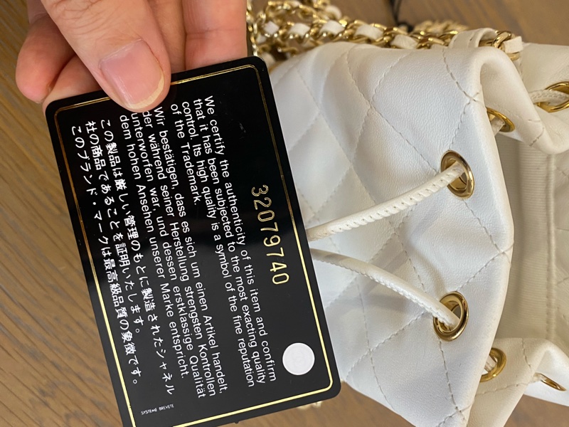 CHANEL 香奈兒22款抽繩白雪小水桶-7