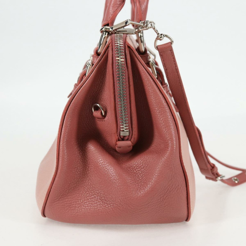 【日本直送】Miu Miu 手提包 皮革 2way 粉紅色 銀色 正品 133438V-3