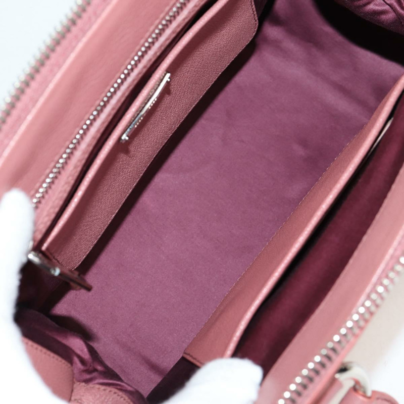 【日本直送】Miu Miu 手提包 皮革 2way 粉紅色 銀色 正品 133438V-9