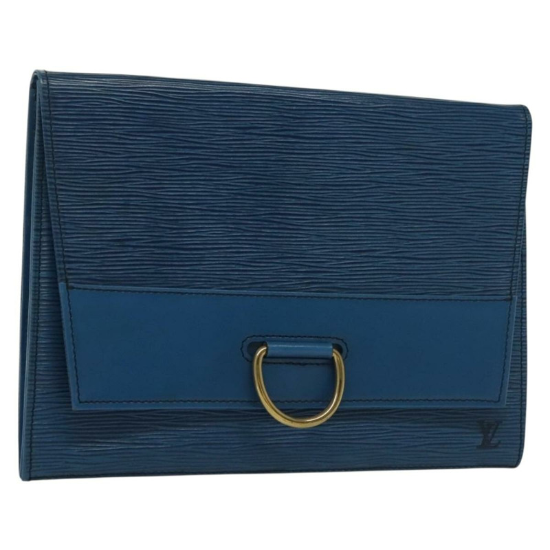 【日本直送】路易威登 Epi Jena 手拿包 藍色 M52715 LV 授權 137103-0