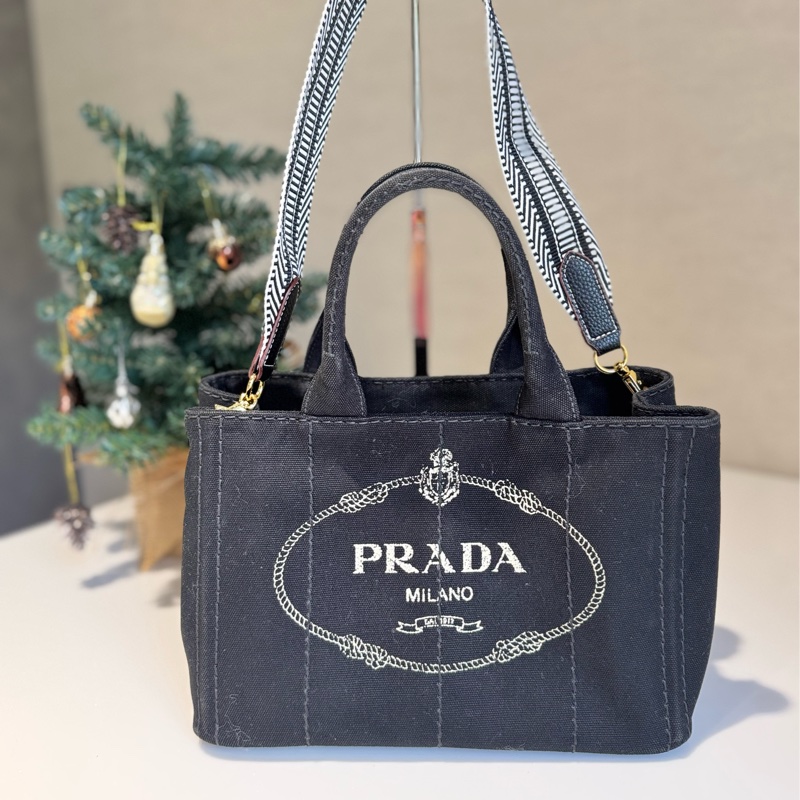 Prada 經典帆布手提包-0
