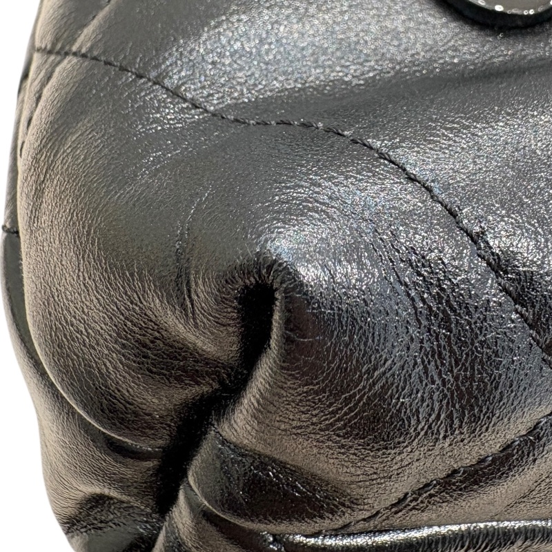 CHANEL 香奈兒 22 bag 垃圾袋 皮革 SO BLACK 黑色 黑釦-6