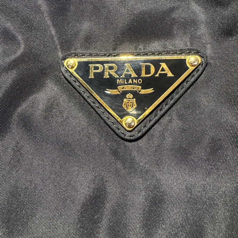 Prada鏈條降落傘布面肩背包(附保卡、防塵袋)-9