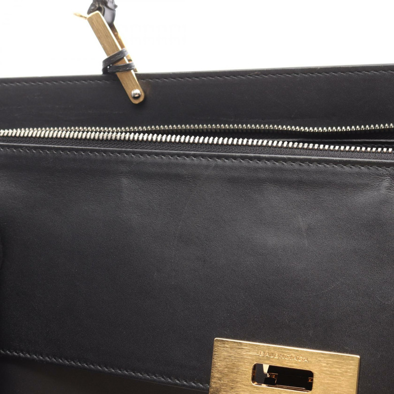 BALENCIAGA Rudis 肩背包 330883 黑色皮革 二手 女士-5