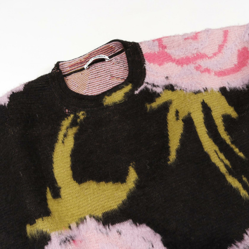 BALENCIAGA 針織衫 626172 羊毛棉腈綸 黑色 多色 二手 女款 #M-5