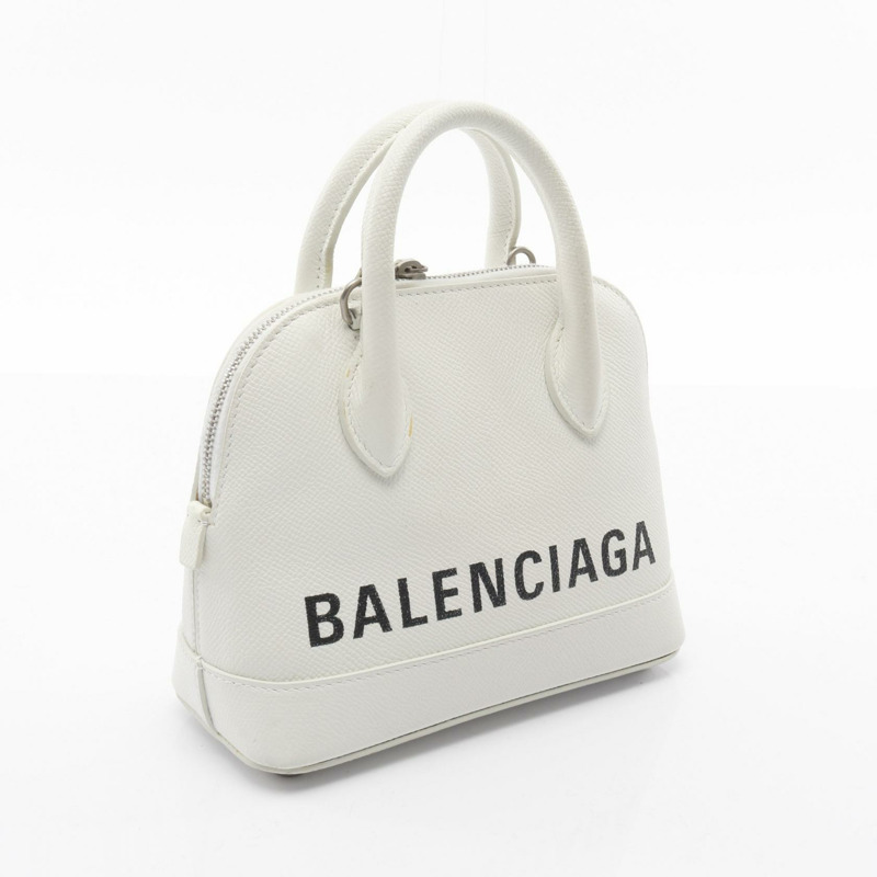 BALENCIAGA ville xxs 手提單肩包 550646 皮革 白色 二手 女士-1