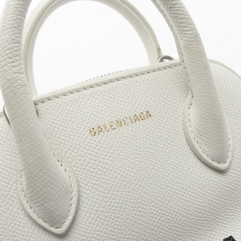 BALENCIAGA ville xxs 手提單肩包 550646 皮革 白色 二手 女士-3