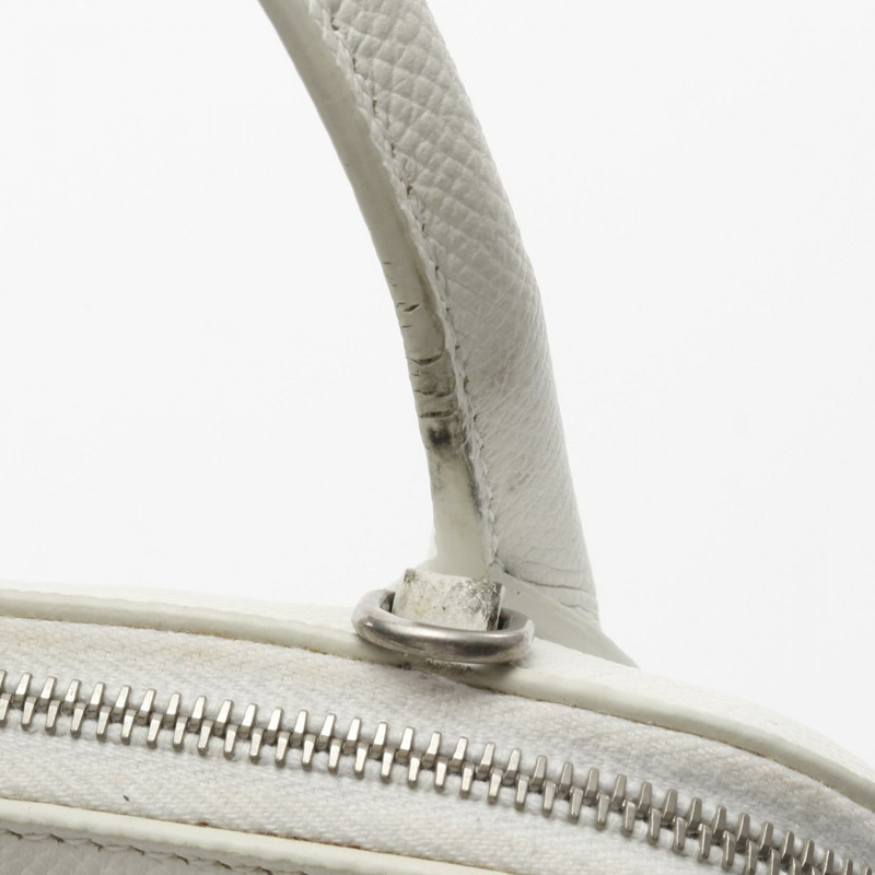 BALENCIAGA ville xxs 手提單肩包 550646 皮革 白色 二手 女士-6
