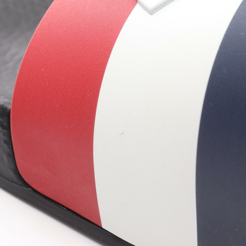 MONCLER BASILE 淋浴涼鞋 4C0002001A4999841 橡膠 海軍藍 紅色 全新 男款 41碼-6