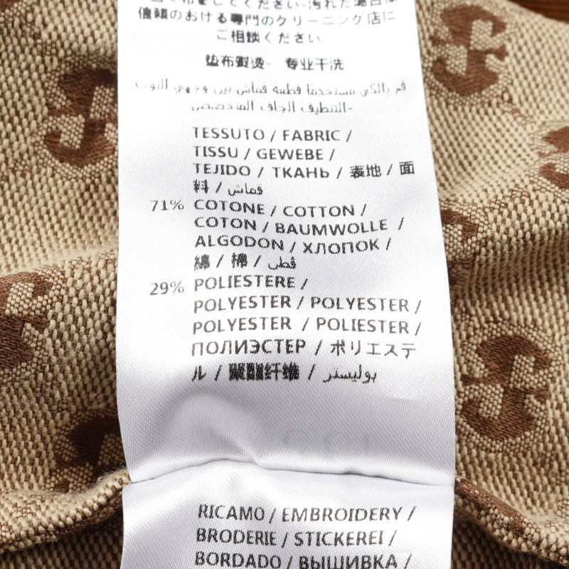 GUCCI GG 提花拉鍊外套 Blouson 棉質聚酯米色二手男款 #44-4