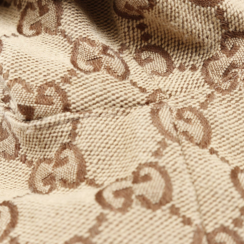 GUCCI GG 提花拉鍊外套 Blouson 棉質聚酯米色二手男款 #44-6