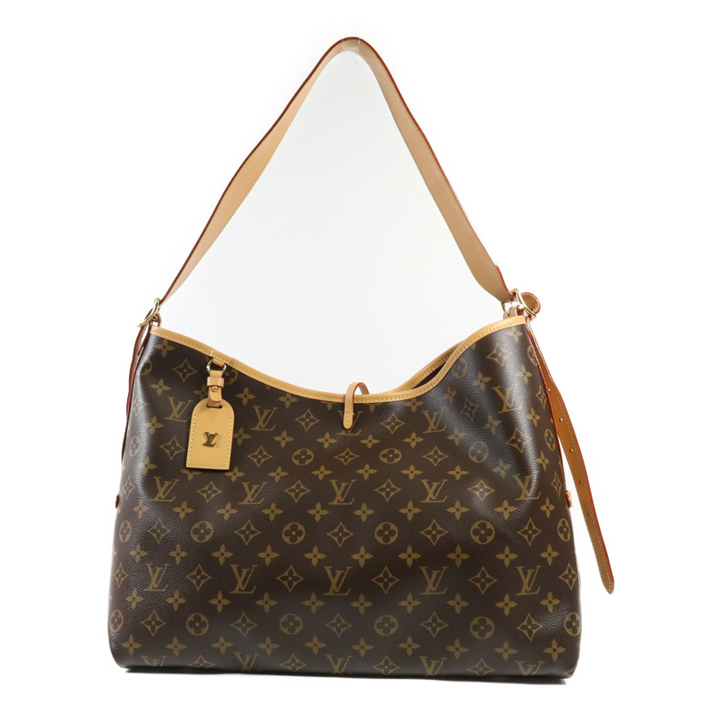 LOUIS VUITTON Monogram Carry All MM金扣肩背袋-0