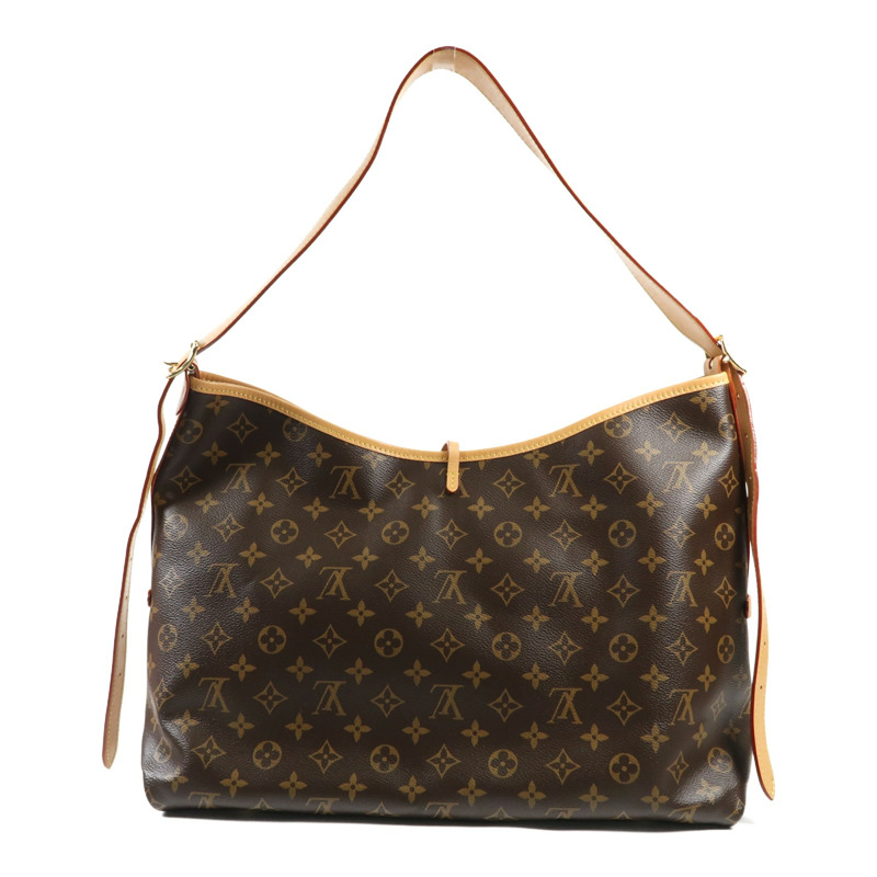 LOUIS VUITTON Monogram Carry All MM金扣肩背袋-1