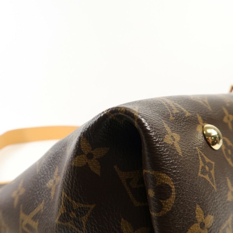 LOUIS VUITTON Monogram Carry All MM金扣肩背袋-11