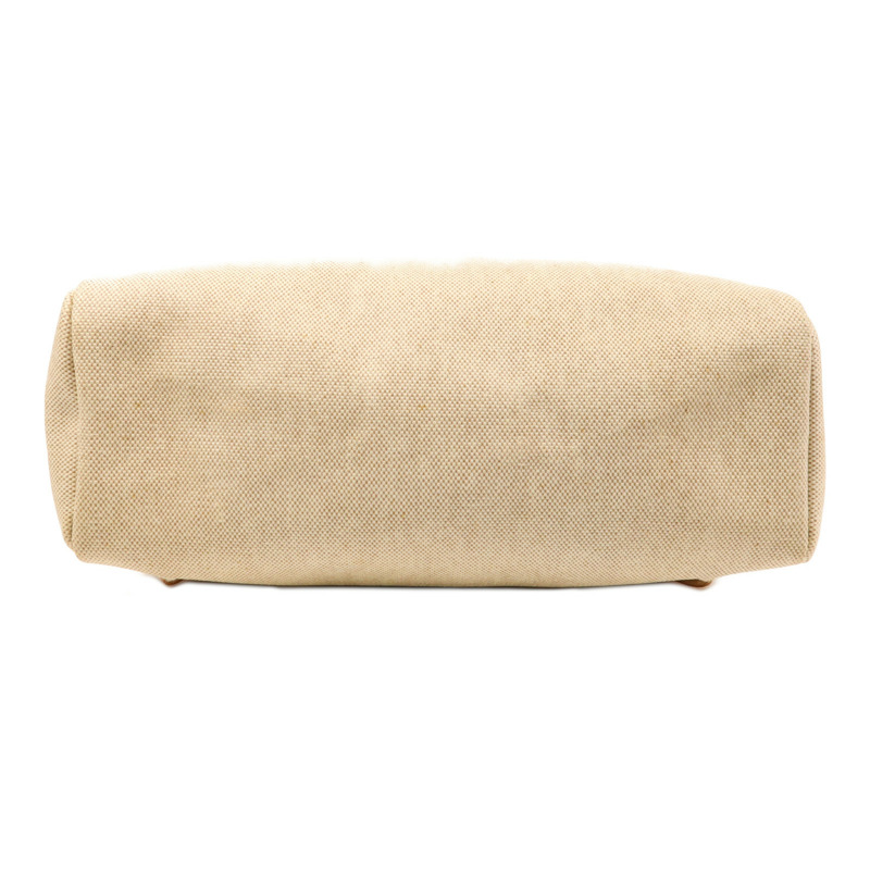 HERMES 皮革/帆布Herbag 2 In 1銀扣背包-3