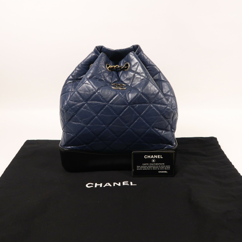 CHANEL 牛皮皮革Gabrielle背包-10