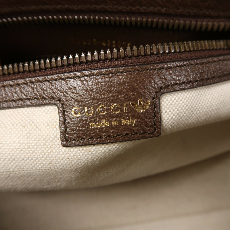 GUCCI 帆布Gucci X Adidas Boston Bag金扣肩背袋-5