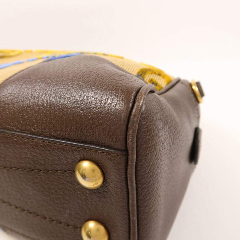 GUCCI 帆布Gucci X Adidas Boston Bag金扣肩背袋-8