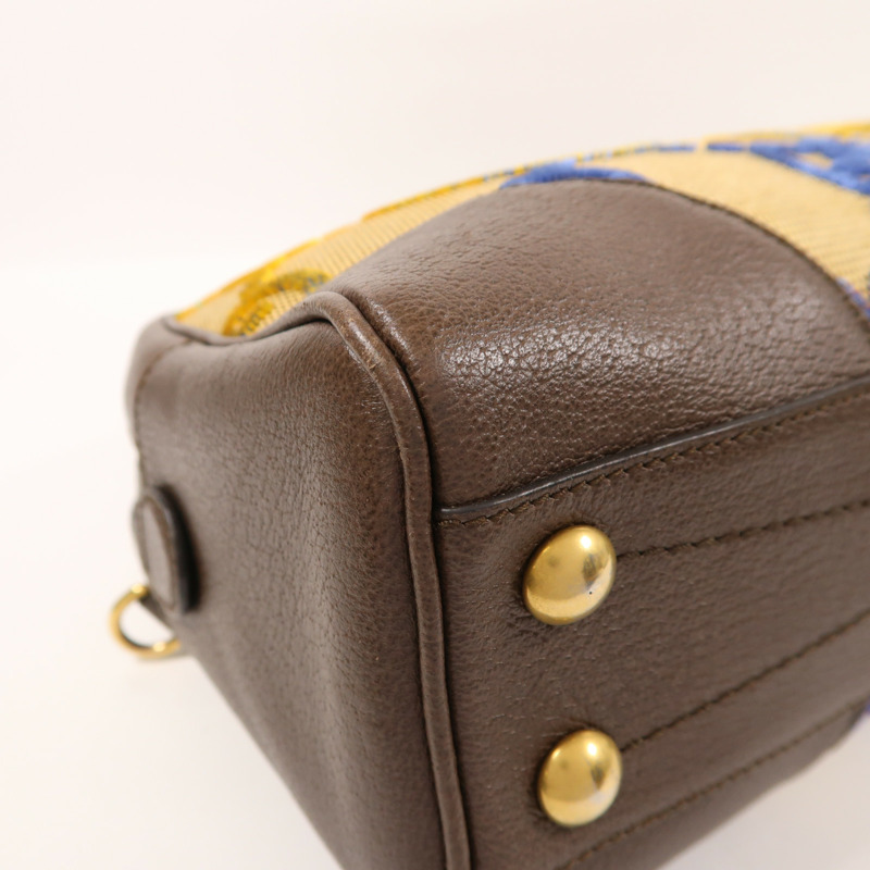 GUCCI 帆布Gucci X Adidas Boston Bag金扣肩背袋-9