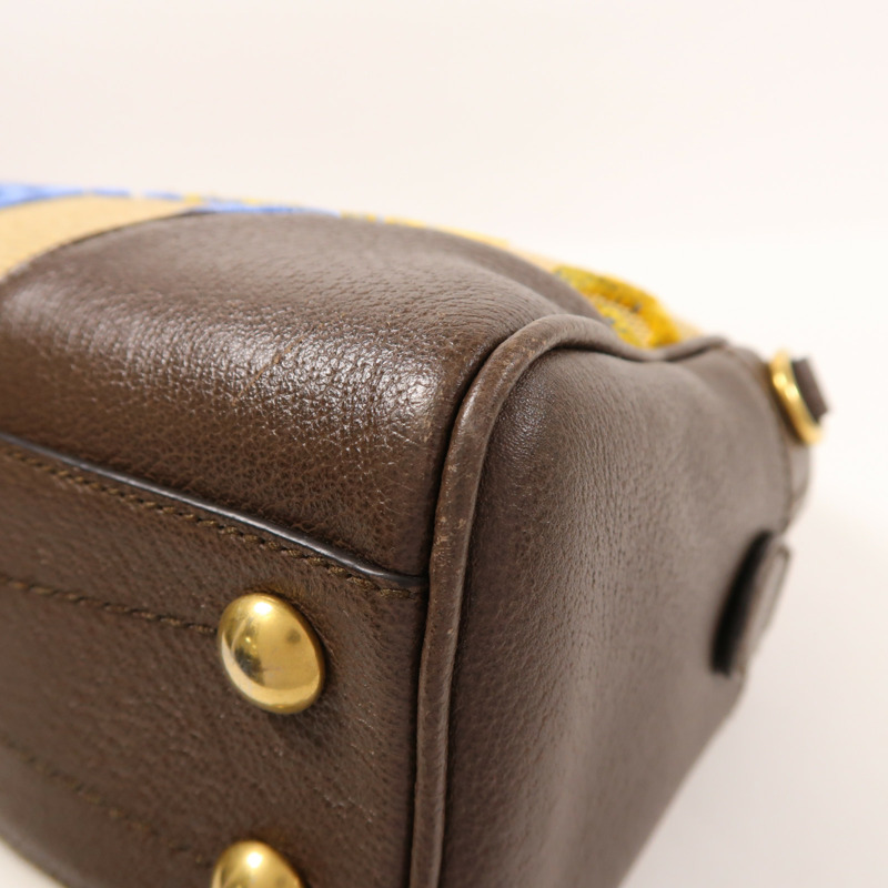 GUCCI 帆布Gucci X Adidas Boston Bag金扣肩背袋-10