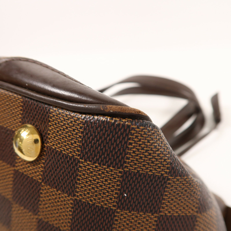 LOUIS VUITTON Damier Verona PM金扣肩背袋棕色-10