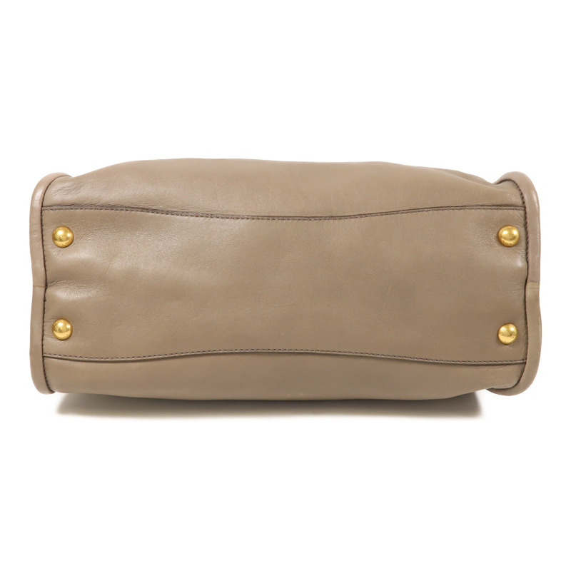 PRADA 牛皮皮革2 Way Shoulder金扣手挽肩背兩用袋-3