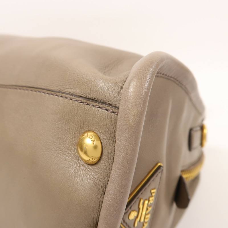 PRADA 牛皮皮革2 Way Shoulder金扣手挽肩背兩用袋-10