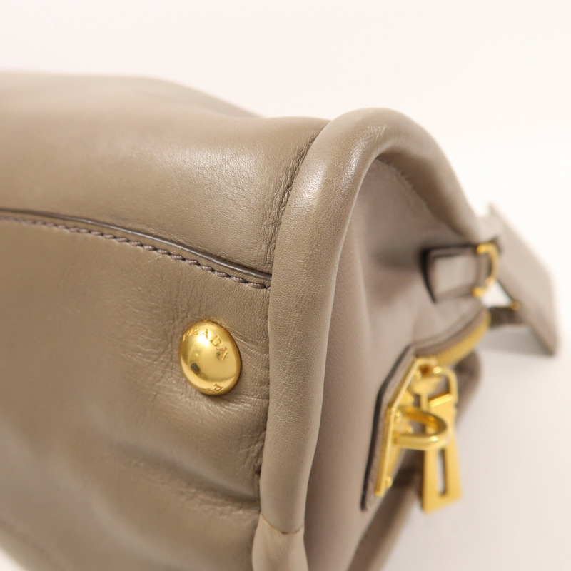 PRADA 牛皮皮革2 Way Shoulder金扣手挽肩背兩用袋-12