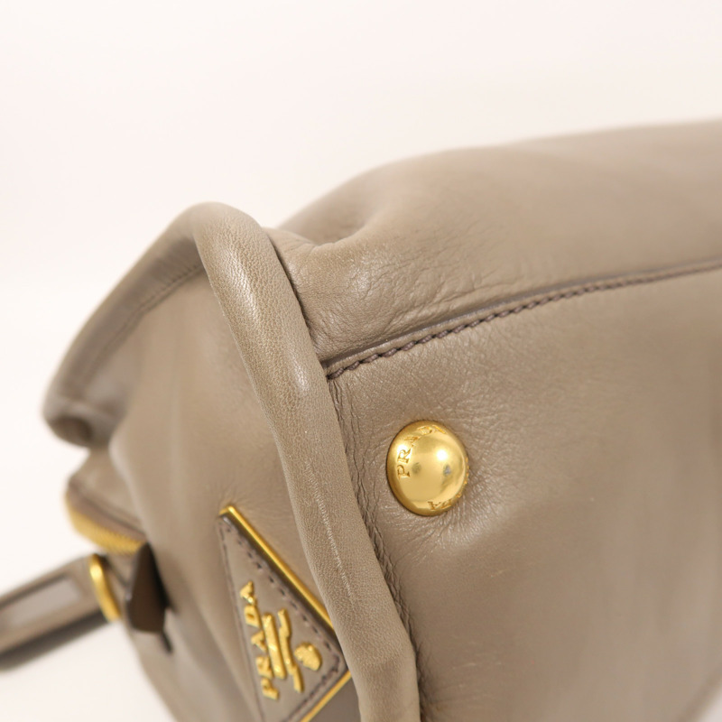 PRADA 牛皮皮革2 Way Shoulder金扣手挽肩背兩用袋-13