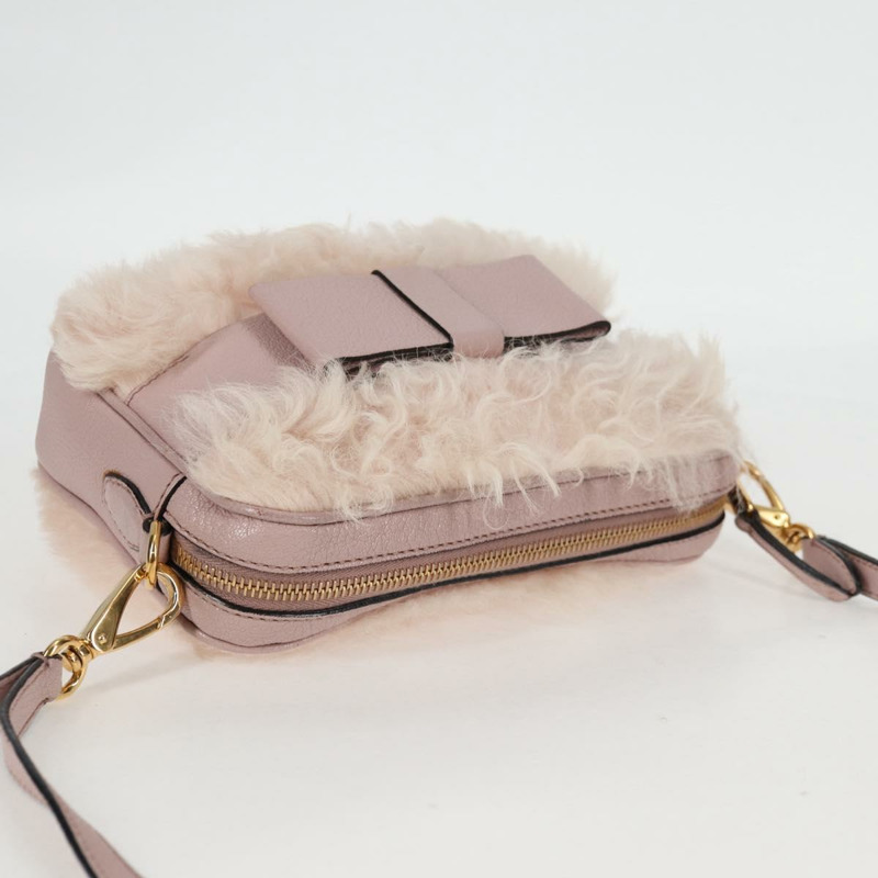 【日本直送】Miu Miu 單肩包 皮革 粉紅金 正品 134866V-5