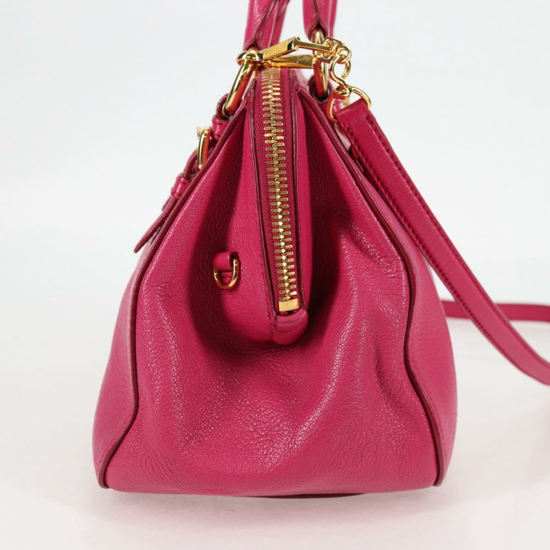 【日本直送】Miu Miu 手提包 皮革 2way 粉金色金色正品 133439V-3