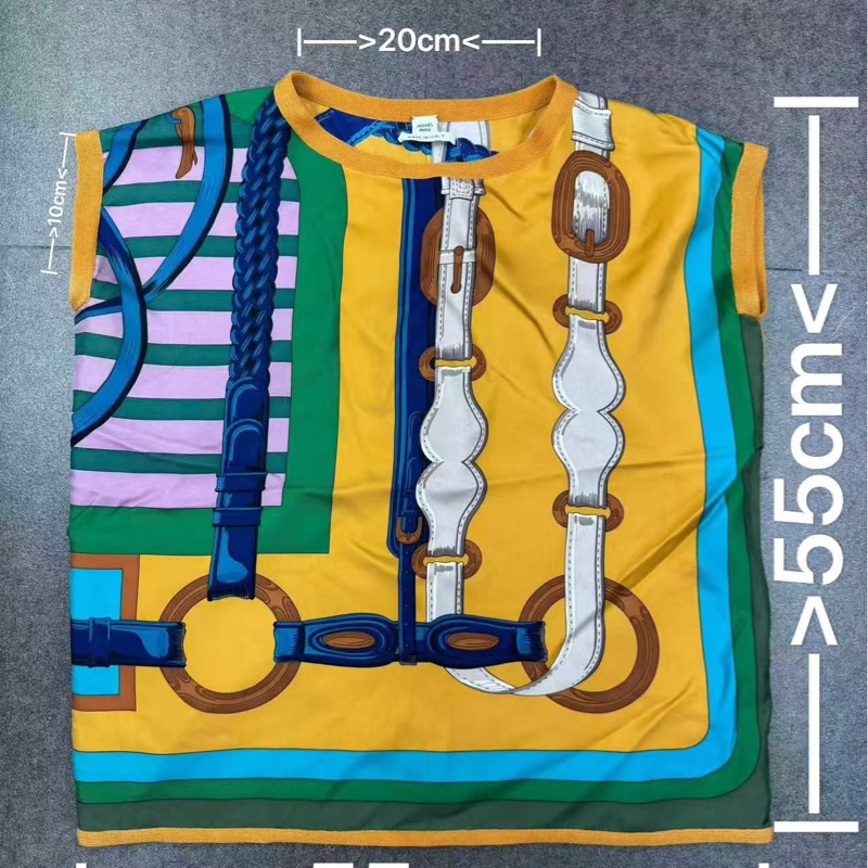 Hermes 女裝絲綢T恤-5