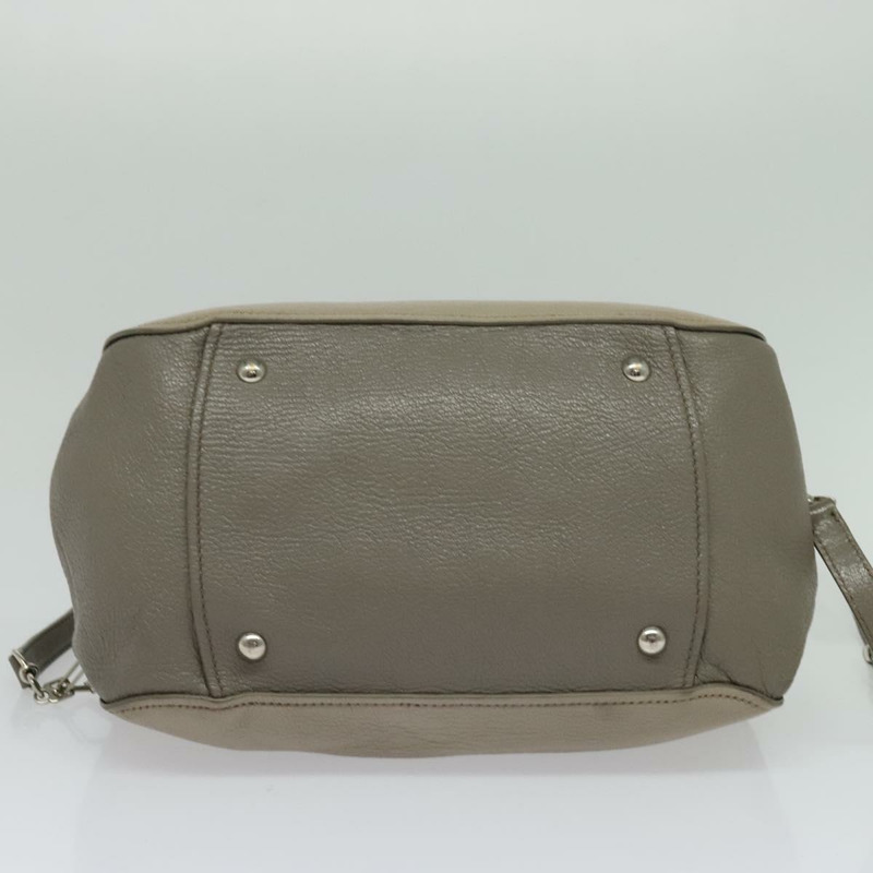 【日本直送】Miu Miu 手提包 皮革 2way 灰色 銀色 正品 138547-4