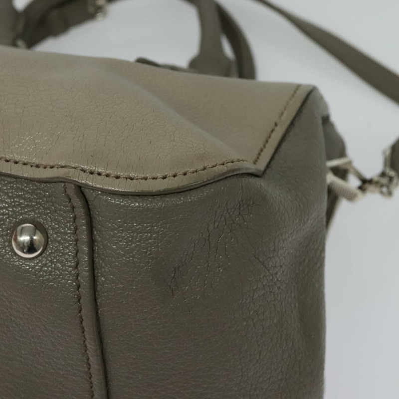 【日本直送】Miu Miu 手提包 皮革 2way 灰色 銀色 正品 138547-9