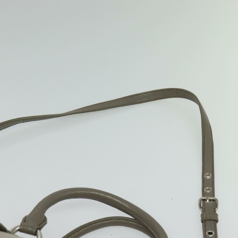 【日本直送】Miu Miu 手提包 皮革 2way 灰色 銀色 正品 138547-13