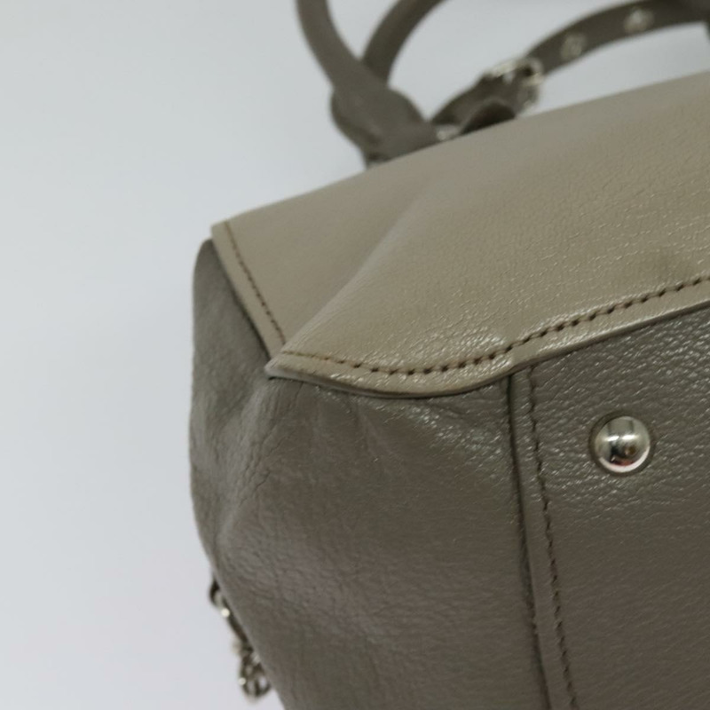 【日本直送】Miu Miu 手提包 皮革 2way 灰色 銀色 正品 138547-16