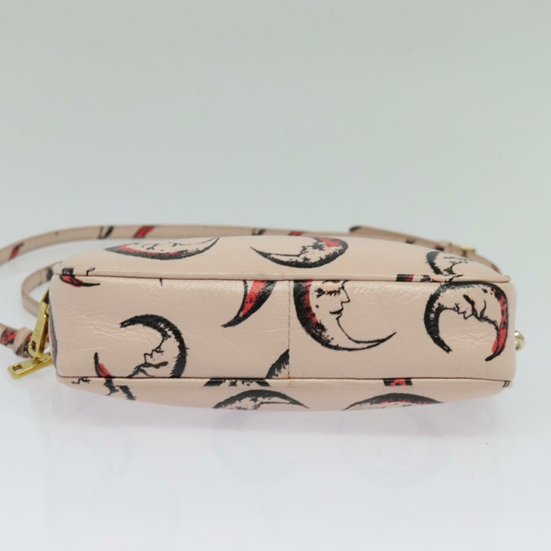 【日本直送】Miu Miu 單肩包 皮革 粉紅金 正品 138543-4