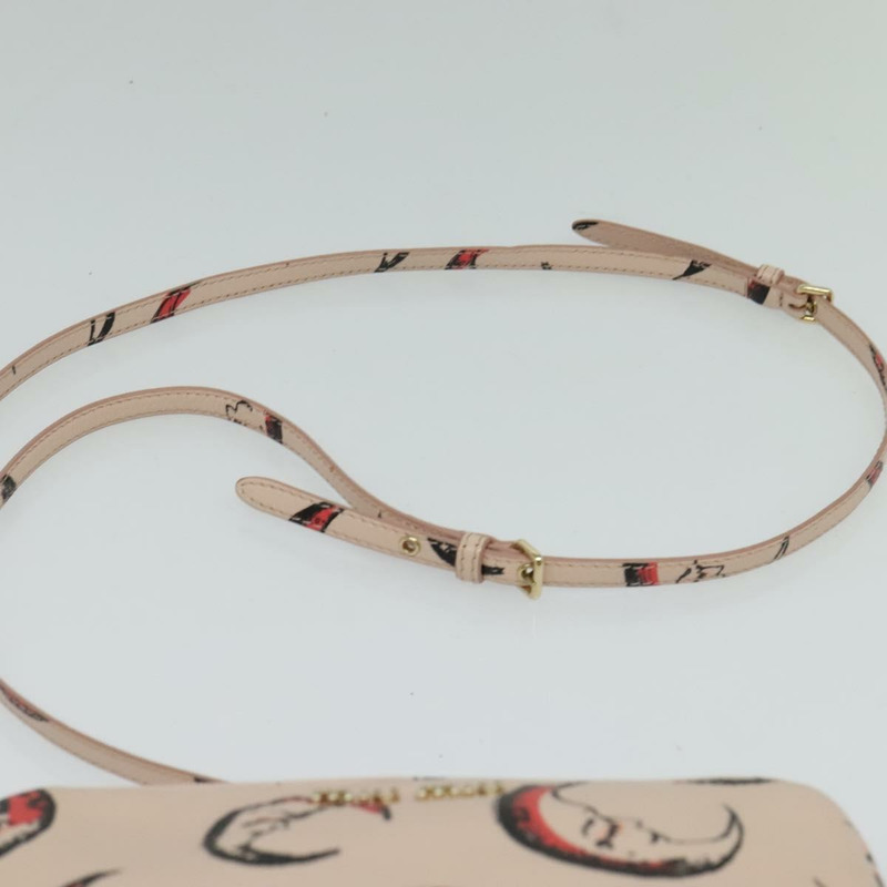 【日本直送】Miu Miu 單肩包 皮革 粉紅金 正品 138543-7