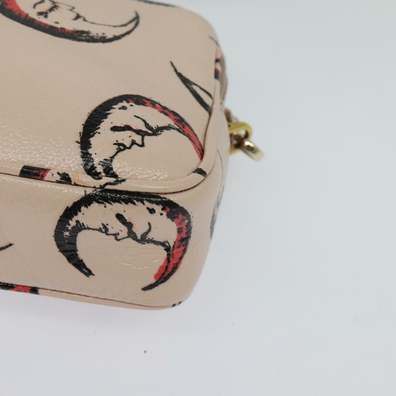 【日本直送】Miu Miu 單肩包 皮革 粉紅金 正品 138543-13