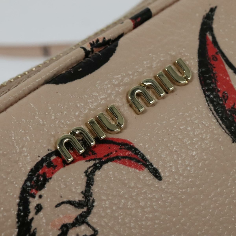 【日本直送】Miu Miu 單肩包 皮革 粉紅金 正品 138543-16