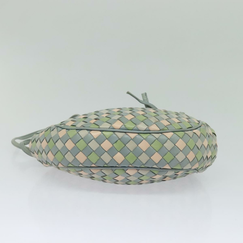 【日本直送】BOTTEGA VENETA INTRECCIATO 肩背包 皮革 淺藍 金色 正品 138829-4