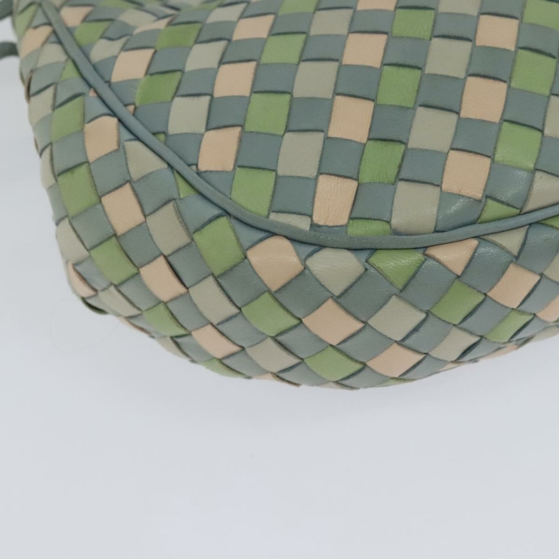 【日本直送】BOTTEGA VENETA INTRECCIATO 肩背包 皮革 淺藍 金色 正品 138829-16
