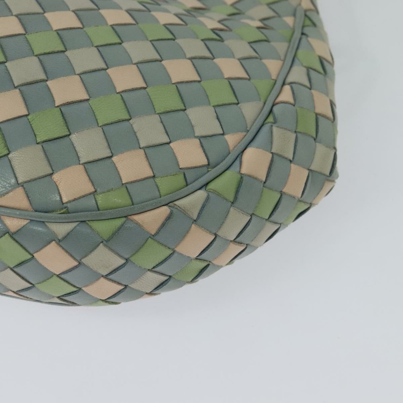 【日本直送】BOTTEGA VENETA INTRECCIATO 肩背包 皮革 淺藍 金色 正品 138829-17