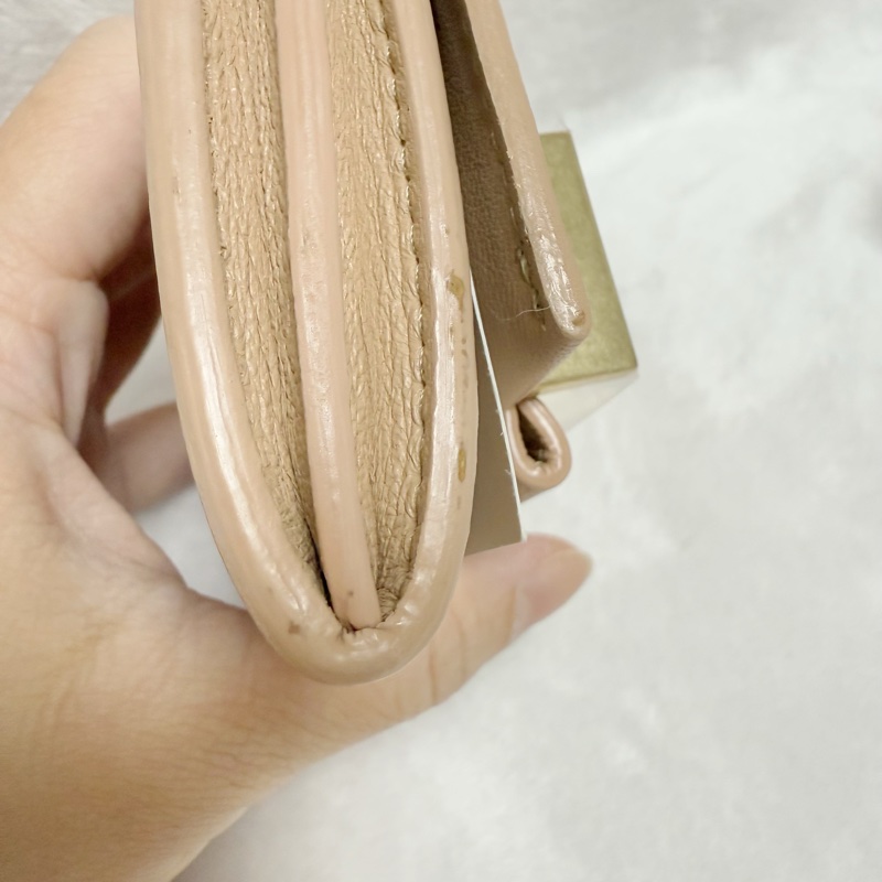 🎀全網最低價🎀Chloe蝴蝶結卡包零錢包（粉膚色）-14